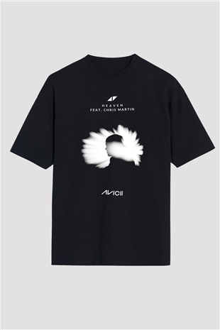 Avicii Siyah Unisex Oversize Tişört T-Shirt