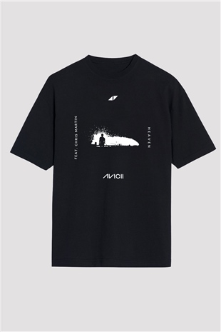 Avicii Siyah Unisex Oversize Tişört T-Shirt