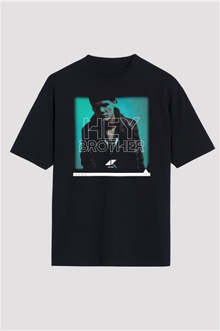 Avicii Siyah Unisex Oversize Tişört T-Shirt