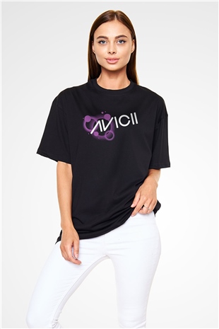 Avicii Siyah Oversize Tişört Oversize T-shirt - TişörtFabrikası