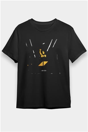 Avicii Siyah Unisex Tişört T-Shirt - TişörtFabrikası