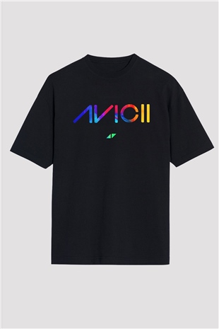 Avicii Siyah Oversize Tişört Oversize T-shirt - TişörtFabrikası