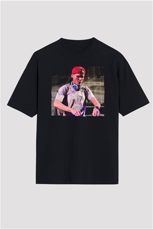 Avicii Siyah Oversize Tişört Oversize T-shirt - TişörtFabrikası