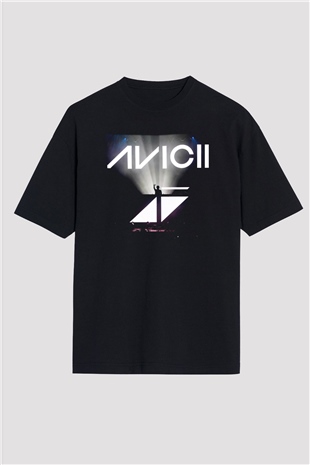 Avicii Siyah Oversize Tişört Oversize T-shirt - TişörtFabrikası