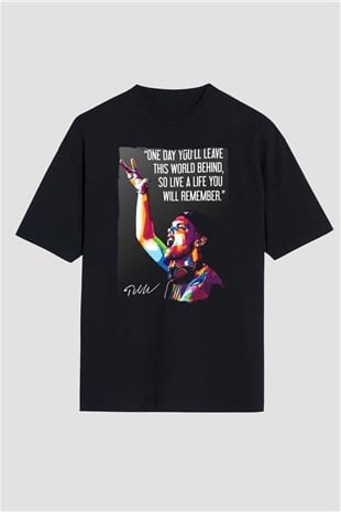 Avicii Siyah Oversize Tişört Oversize T-shirt - TişörtFabrikası