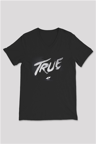 Avicii Siyah Unisex V Yaka Tişört