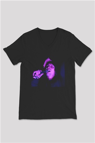 Avicii Siyah Unisex V Yaka Tişört