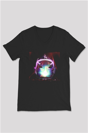 Avicii Siyah Unisex V Yaka Tişört