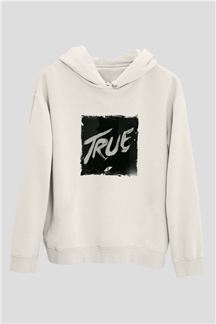 AviciiBaskılı Beyaz Hoodie