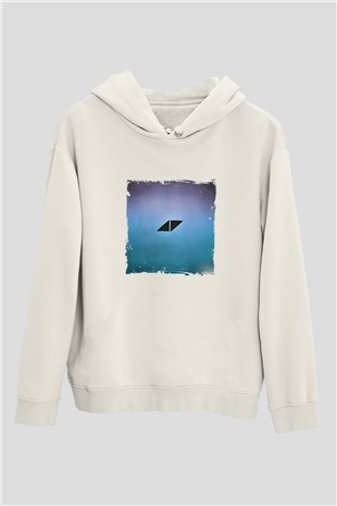 AviciiBaskılı Beyaz Hoodie