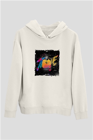 AviciiBaskılı Beyaz Hoodie