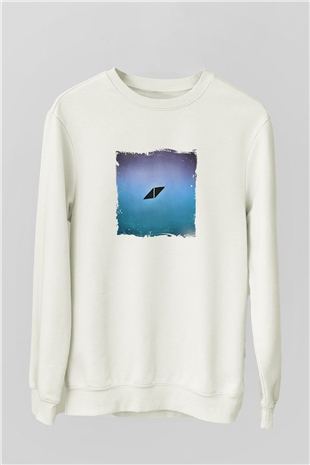 AviciiBaskılı Beyaz Sweatshirt