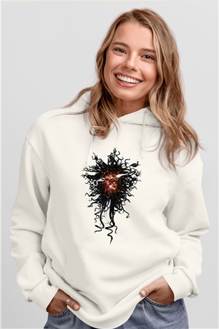 Avizeci Beyaz Unisex Hoodie