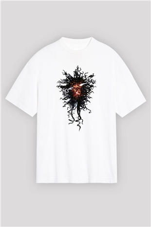 Avizeci Beyaz Unisex Oversize Tişört T-Shirt