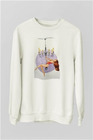 Avizeci Beyaz Unisex Sweatshirt
