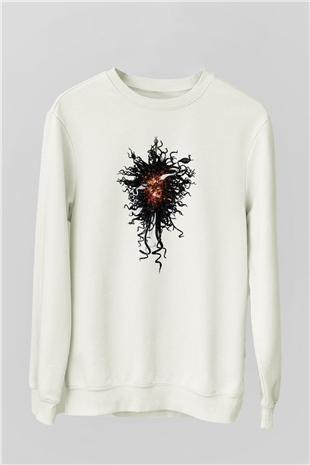 Avizeci Beyaz Unisex Sweatshirt