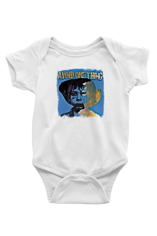 Avoid One Thing Baskılı Unisex Beyaz Bebek Body - Zıbın