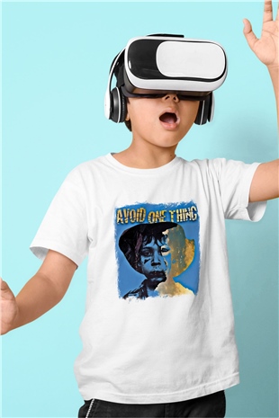 Avoid One Thing Baskılı Unisex Beyaz Çocuk Tişört