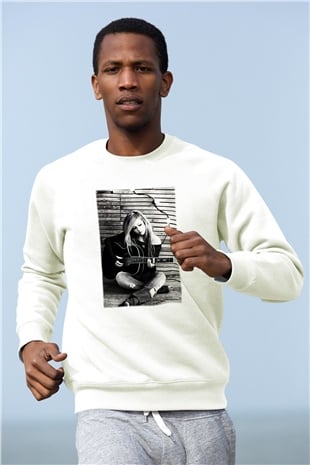 Avril Lavigne Beyaz Unisex Sweatshirt