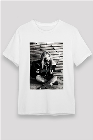 Avril Lavigne Beyaz Unisex Tişört T-Shirt - TişörtFabrikası