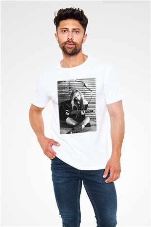Avril Lavigne Beyaz Unisex Tişört T-Shirt - TişörtFabrikası