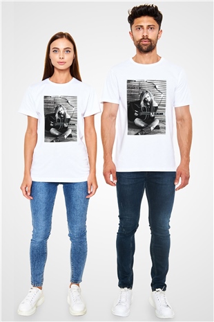 Avril Lavigne Beyaz Unisex Tişört T-Shirt - TişörtFabrikası