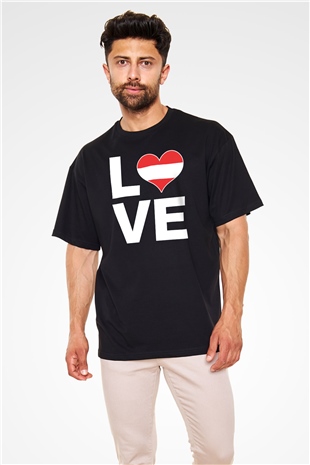Avusturya Siyah Oversize Tişört Oversize T-shirt - TişörtFabrikası