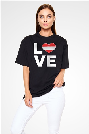 Avusturya Siyah Oversize Tişört Oversize T-shirt - TişörtFabrikası