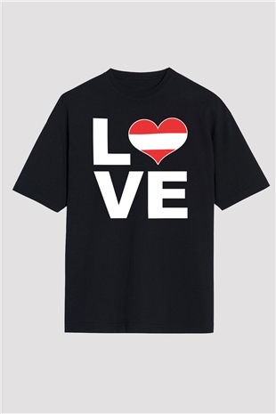 Avusturya Siyah Oversize Tişört Oversize T-shirt - TişörtFabrikası
