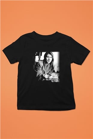 Axl Rose Baskılı Siyah Unisex Çocuk Tişört