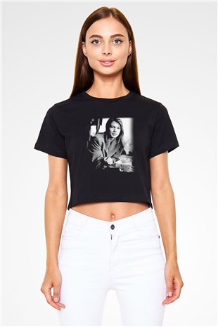 Axl Rose Siyah Crop Top Tişört
