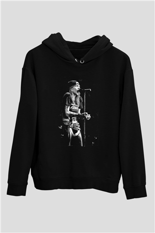 Axl Rose Siyah Unisex Hoodie