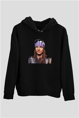 Axl Rose Siyah Unisex Hoodie