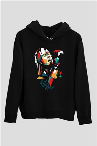Axl Rose Siyah Unisex Hoodie