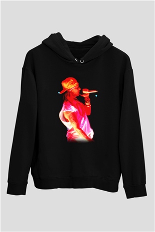 Axl Rose Siyah Unisex Hoodie