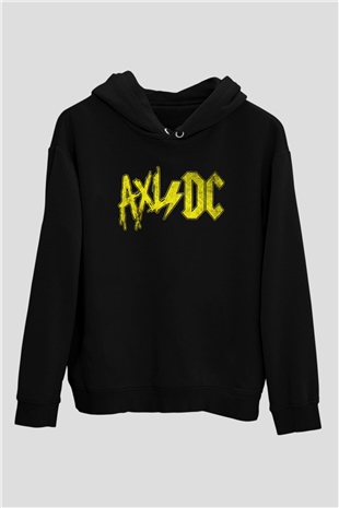 Axl Rose Siyah Unisex Kapüşonlu Sweatshirt