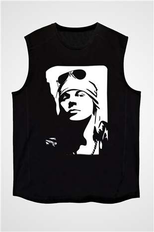 Axl Rose Siyah Unisex Kolsuz Tişört