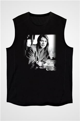 Axl Rose Siyah Unisex Kolsuz Tişört