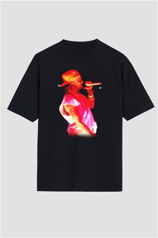 Axl Rose Siyah Unisex Oversize Tişört T-Shirt