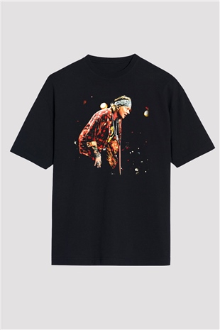 Axl Rose Siyah Unisex Oversize Tişört T-Shirt