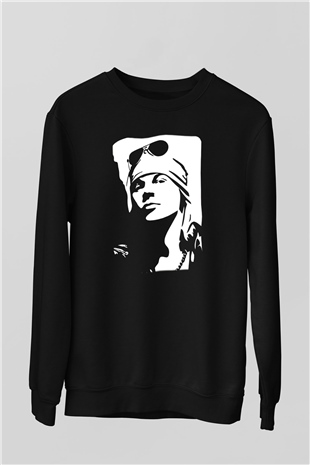 Axl Rose Siyah Unisex Sweatshirt