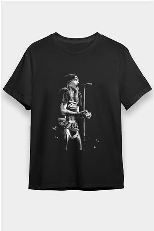 Axl Rose Siyah Unisex Tişört T-Shirt - TişörtFabrikası