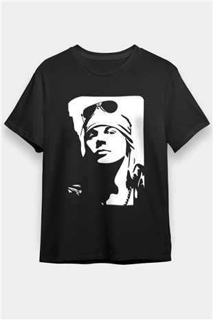 Axl Rose Siyah Unisex Tişört T-Shirt - TişörtFabrikası