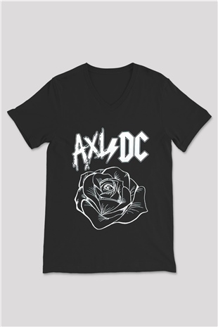 Axl Rose Siyah Unisex V Yaka Tişört