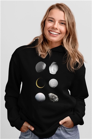 Ay Siyah Unisex Hoodie