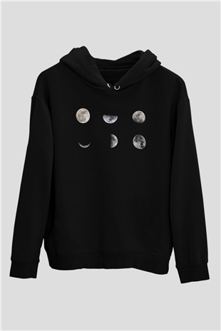 Ay Siyah Unisex Hoodie