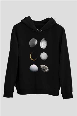 Ay Siyah Unisex Hoodie