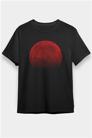 Ay Siyah Unisex Tişört T-Shirt - TişörtFabrikası