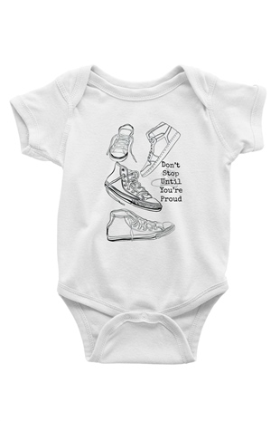 Ayakkabıcı Beyaz Bebek Body - Zıbın