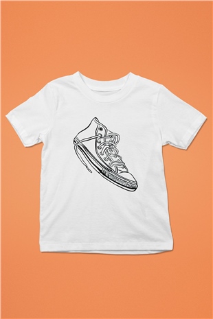 Ayakkabıcı Beyaz Unisex Çocuk Tişört